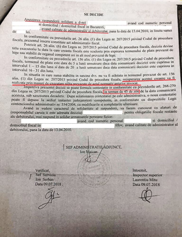 Decizia Anaf De Angajare
