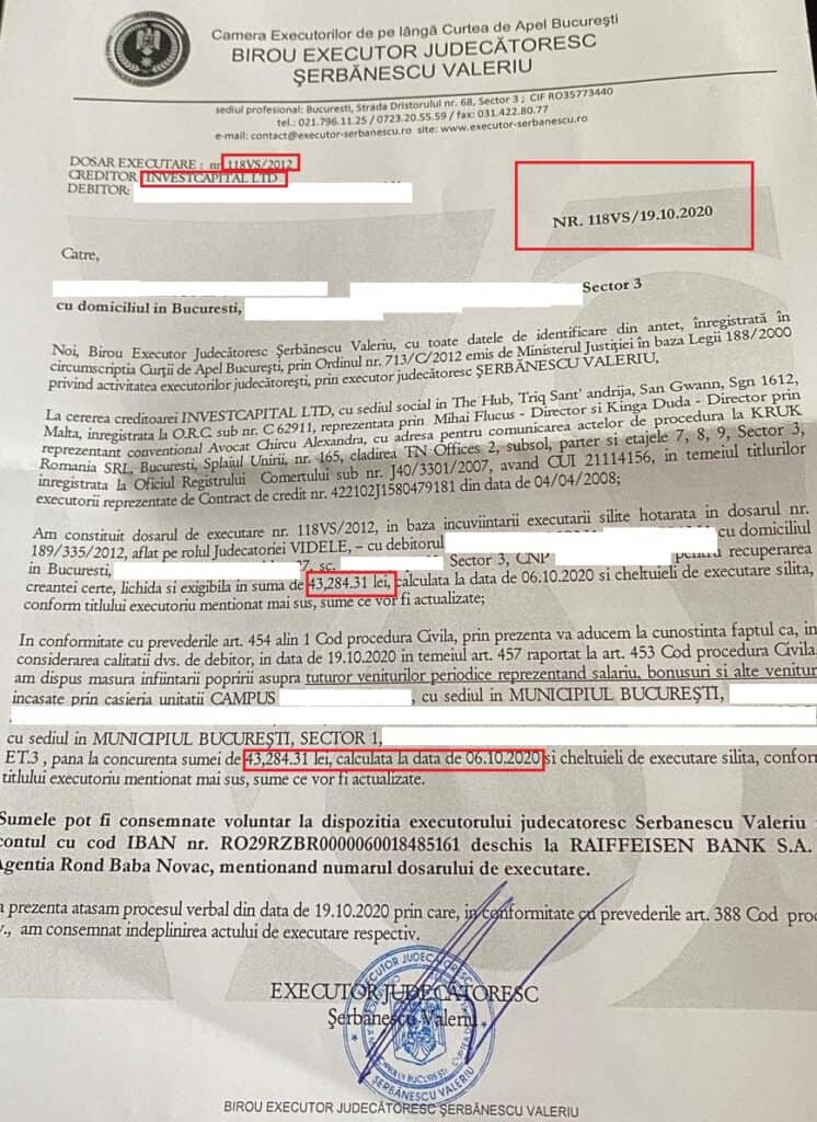 Recuperatorii Nu Pot Adauga Dobanzi