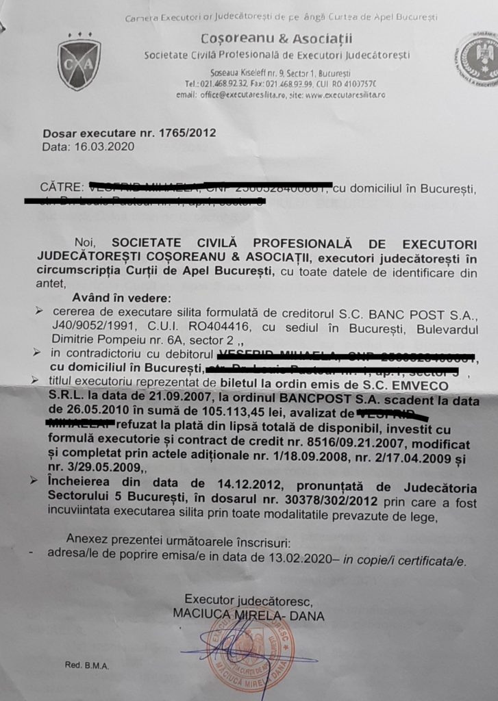 Perimarea Executarii Silite