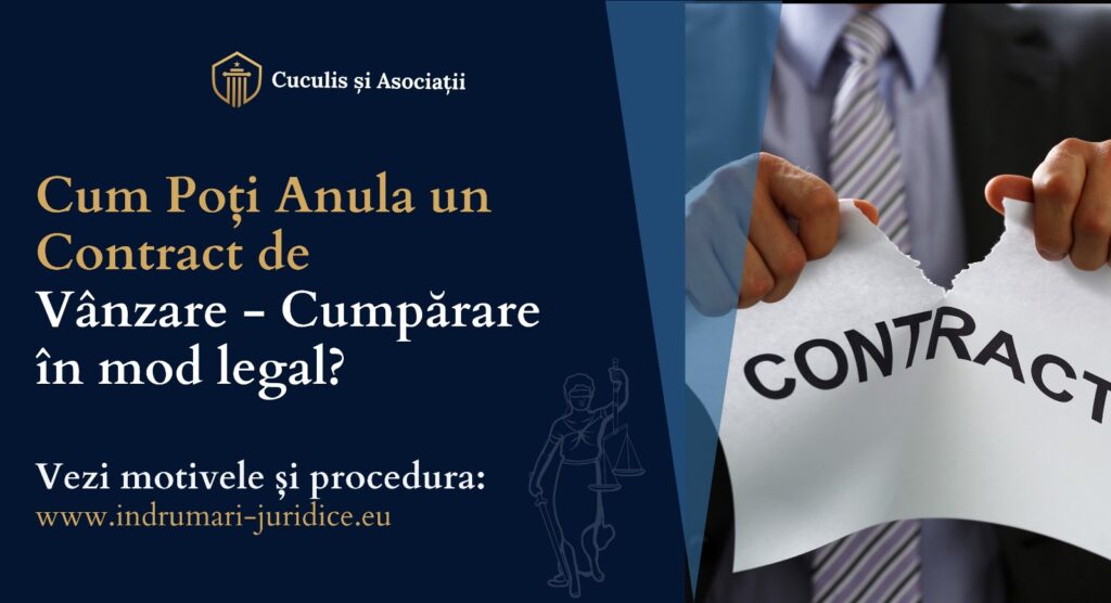 Anulare Contract Vanzare Cumparare