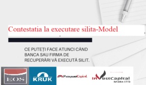 impotriva unei executari