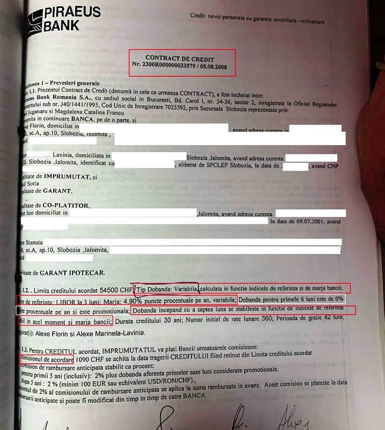 contract bancar cu dobanda zero