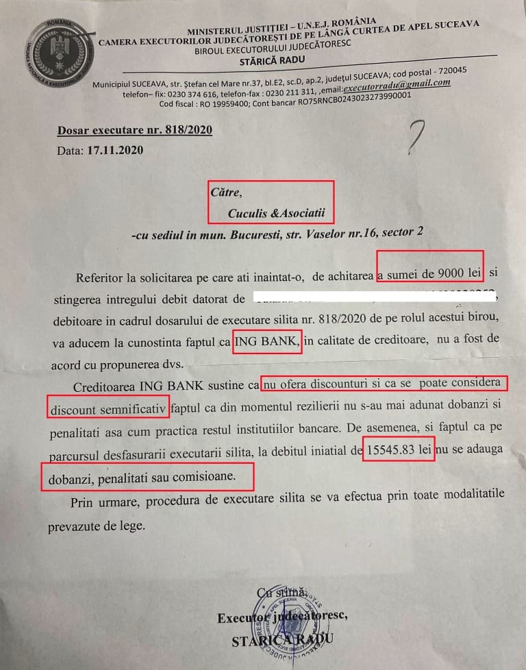 Angajament De Plata Cu Executorul