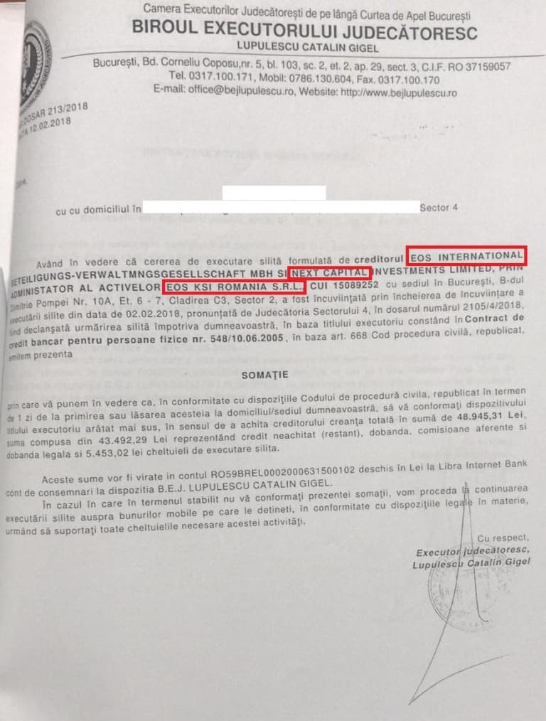 Contestatie La Executare Silita