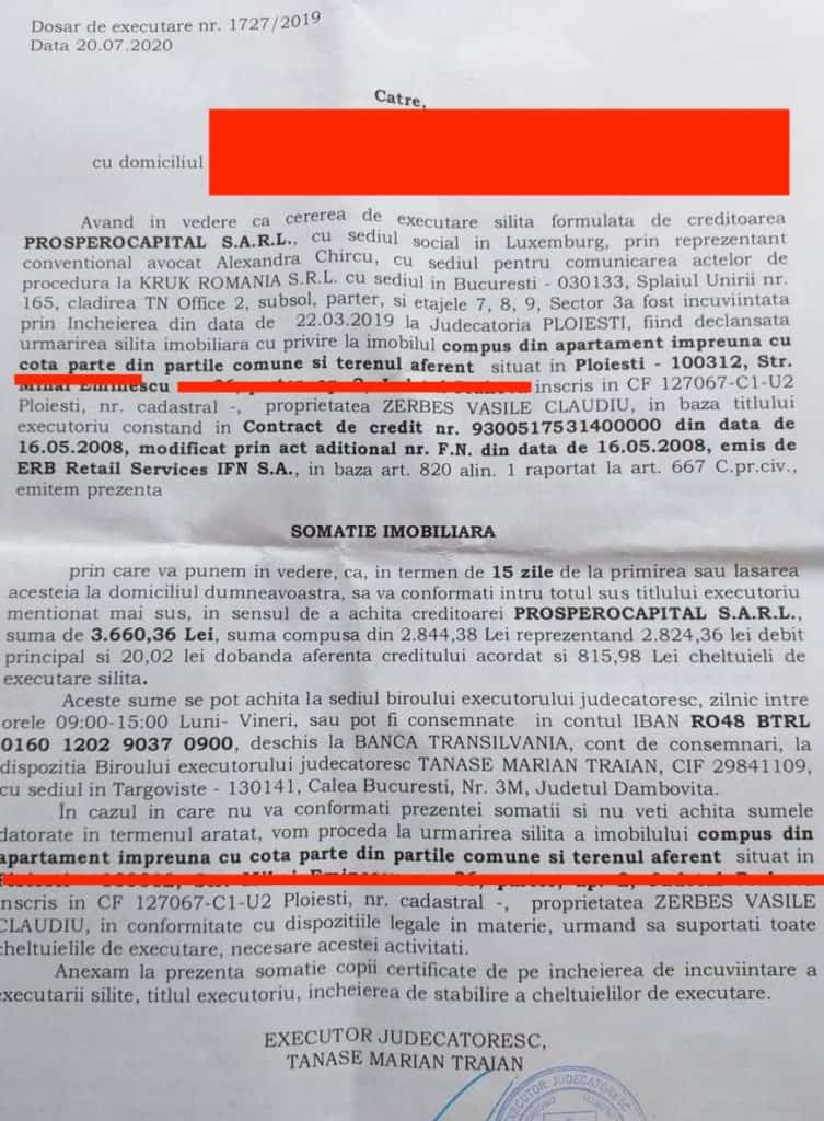 Executarea silita imobiliara