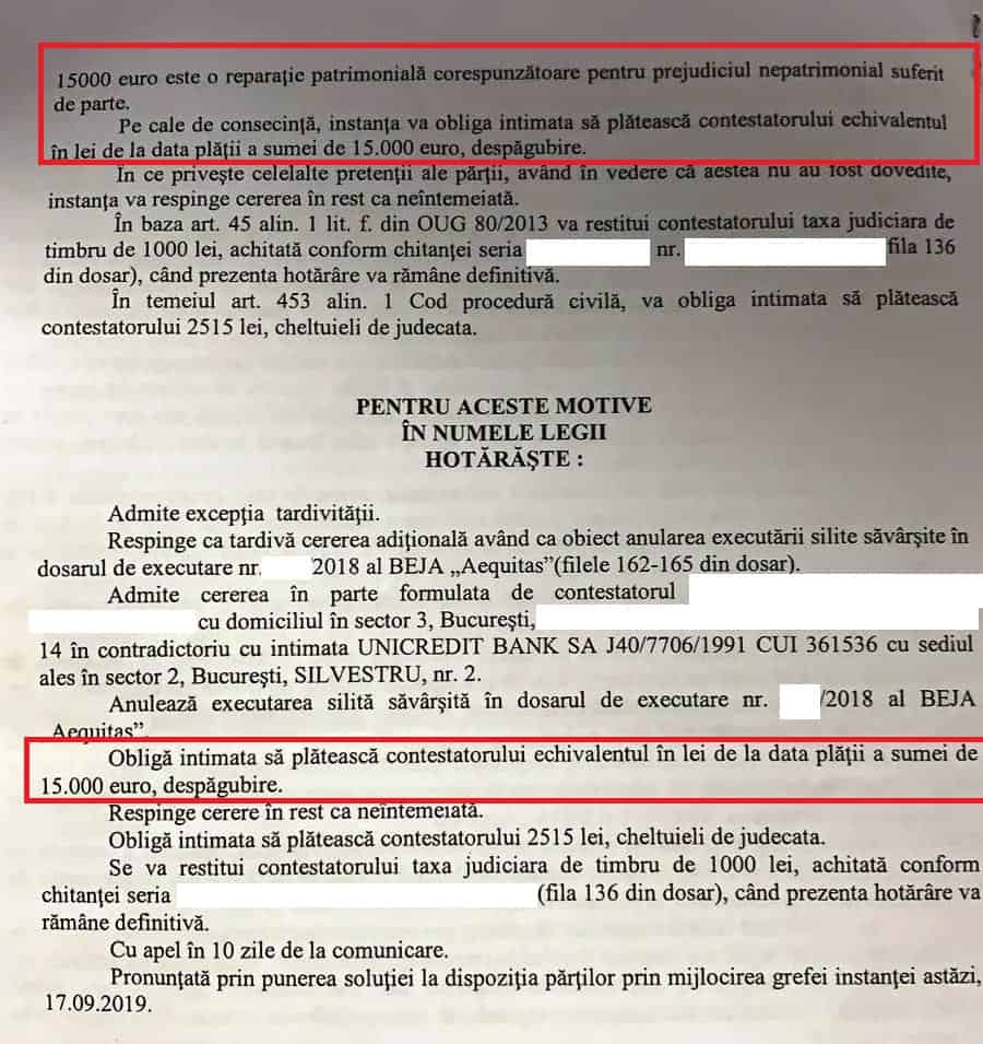 Daune Morale Executare Silita
