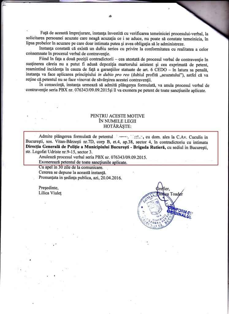 Proces Verbal De Contraventie Anulat (2)