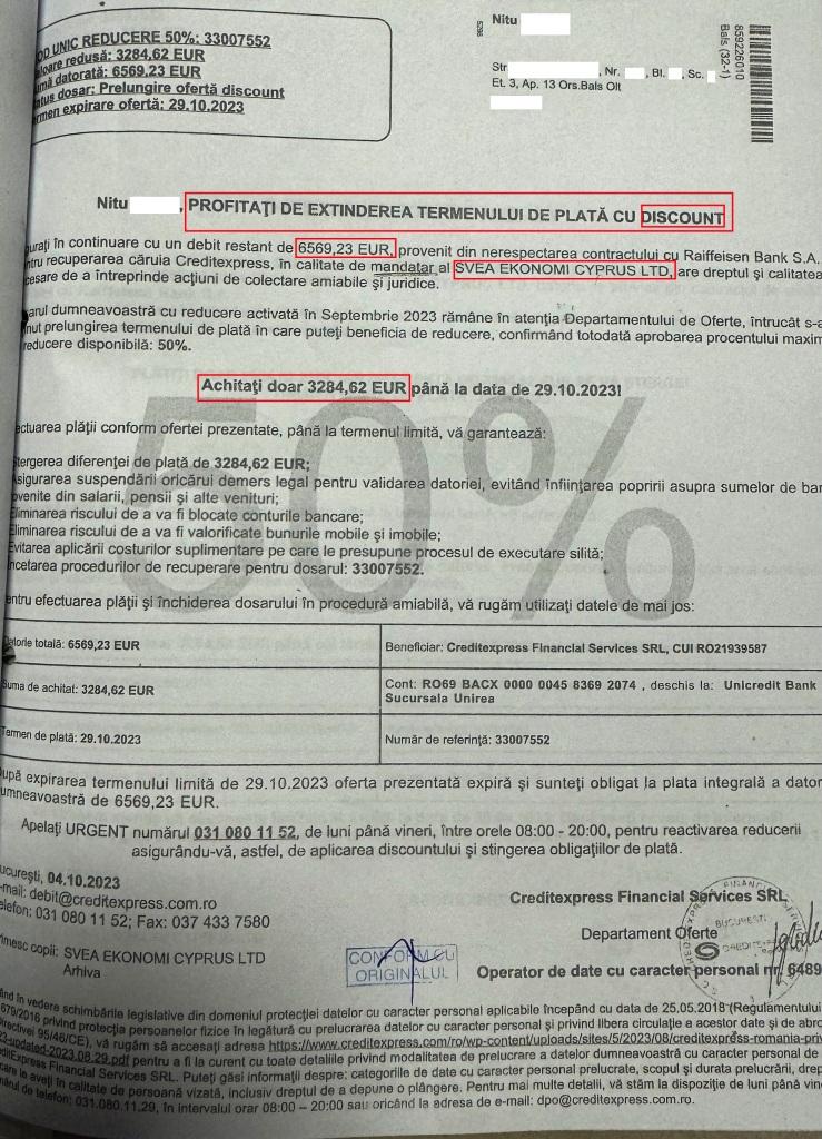 Executat Silit De Svea Ekonomi Cyprus LTD