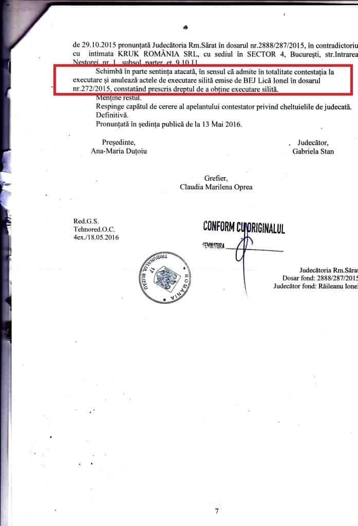 Sentinta anulare executare (1)