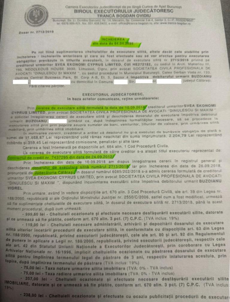 Executat silit de Bej Tranca Bogdan Ovidiu