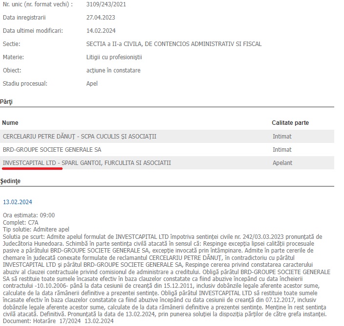 clauze abuzive INVESTCAPITAL