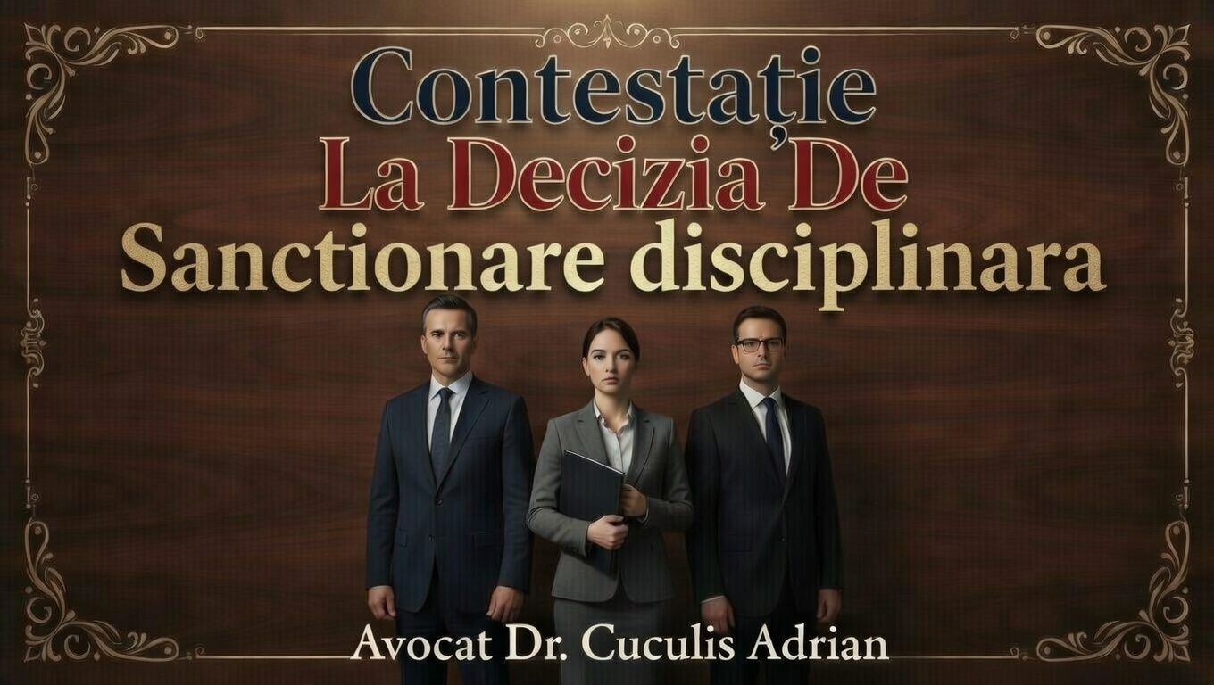 Contestatie decizie sanctionare disciplinara