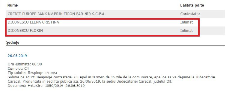 Notificari Succesive Banca