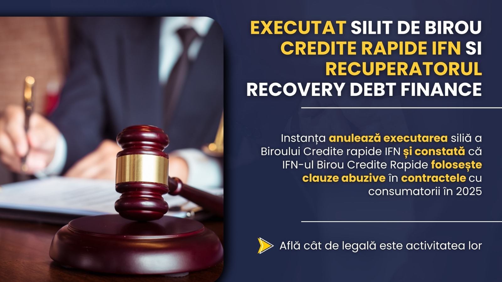 Executat Silit De Birou Credite Rapite IFN Si Recuperatorul Recovery Debt Finance