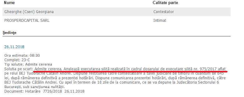 Prosperocapital executa silit ilegal