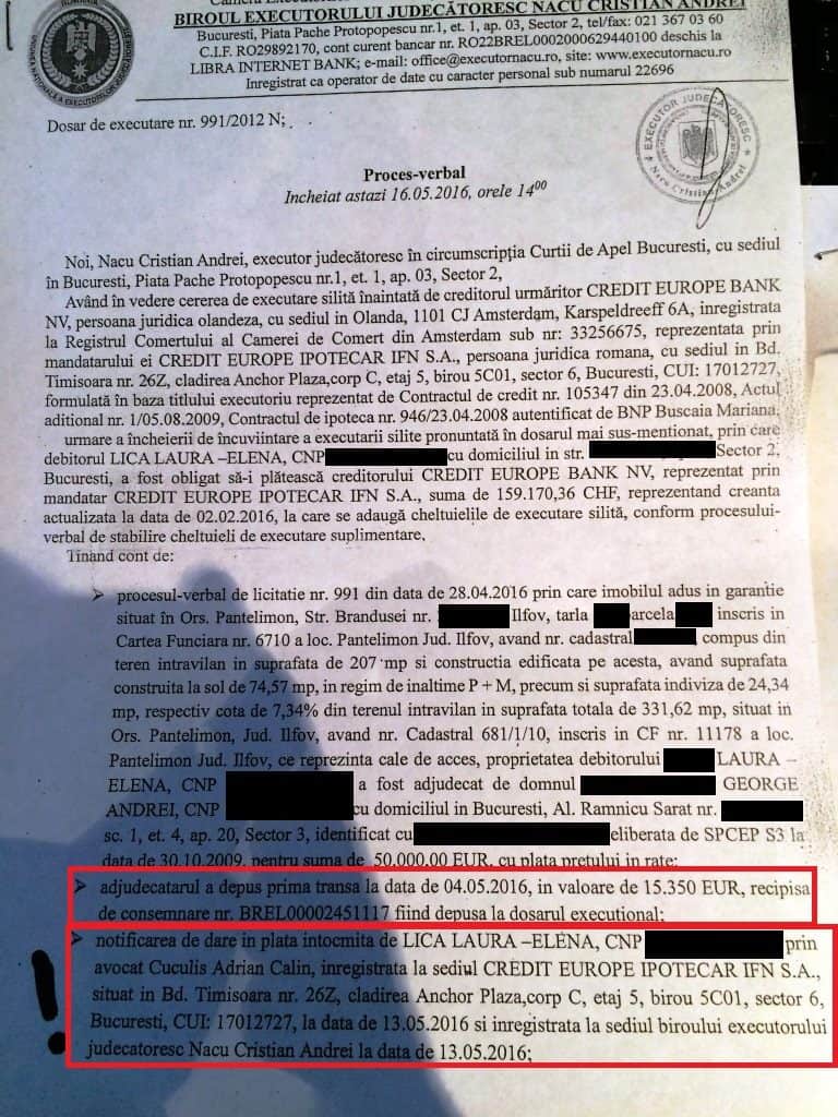 act de adjudecare blocat