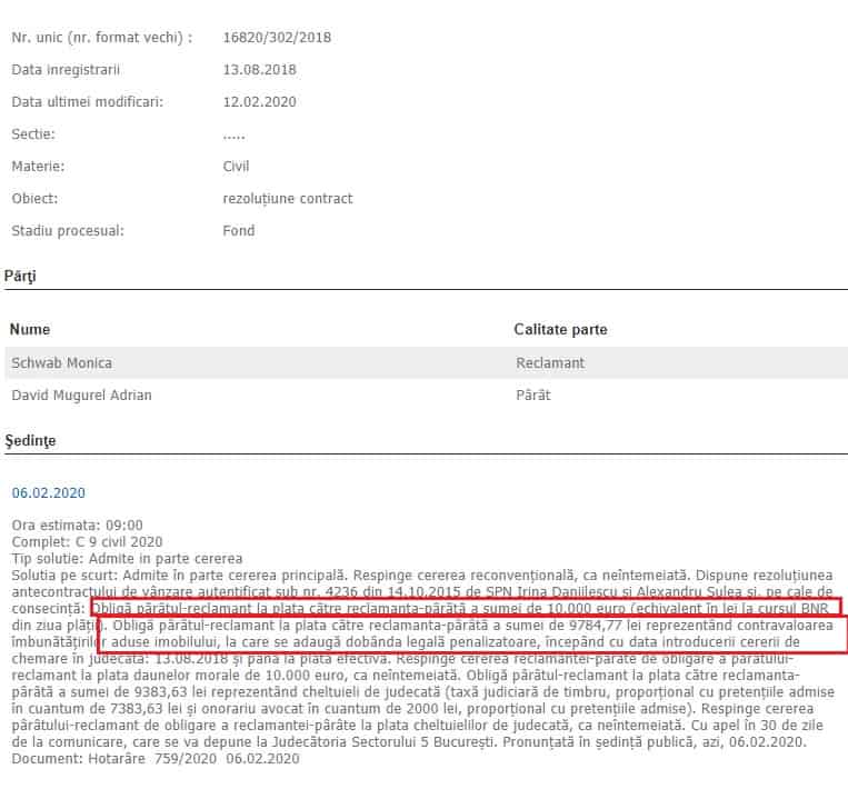 Neindeplinirea Obligatiilor De Catre Dezvoltatorul Imobiliar