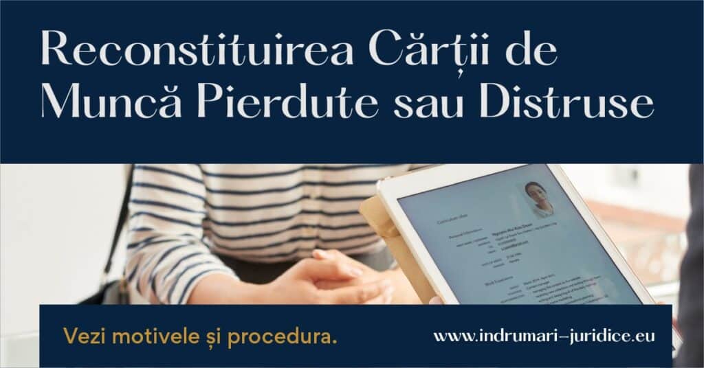 reconstituirea cartii de munca