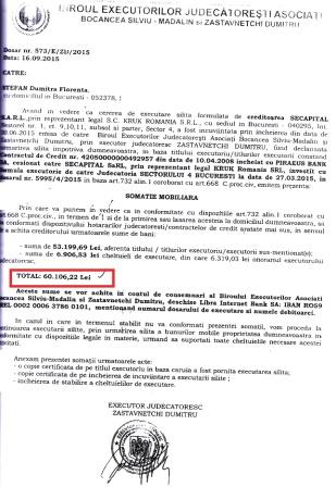 somatie mobiliara