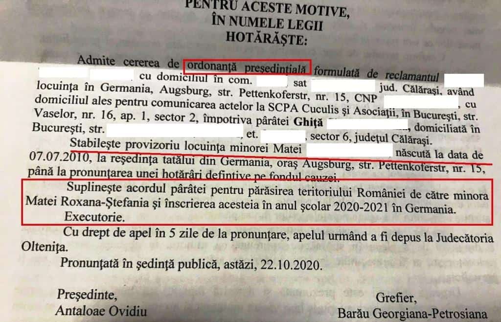 Suplinire Acord Parental