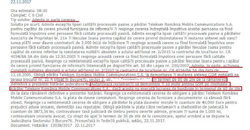 Telekom Mobile SA Obligata Sa Demonteze Antenele GSM